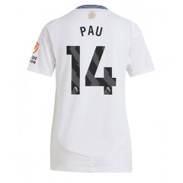 Aston Villa Pau Torres #14 Uit tenue Dames 2024-25 Korte Mouw